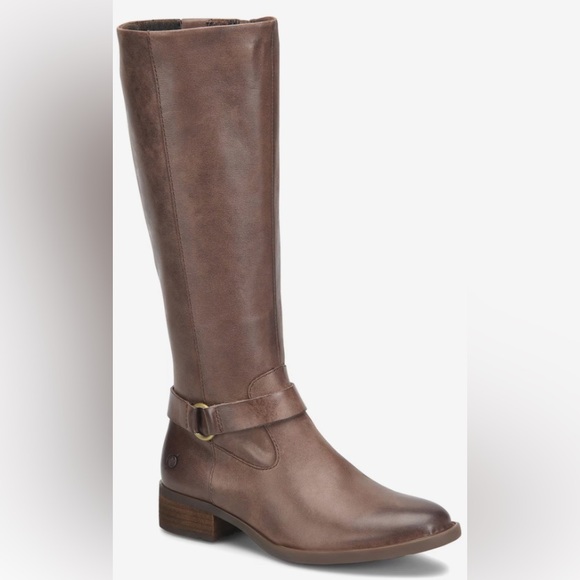 Born Shoes - Born Saddler Wide Calf Riding Boots